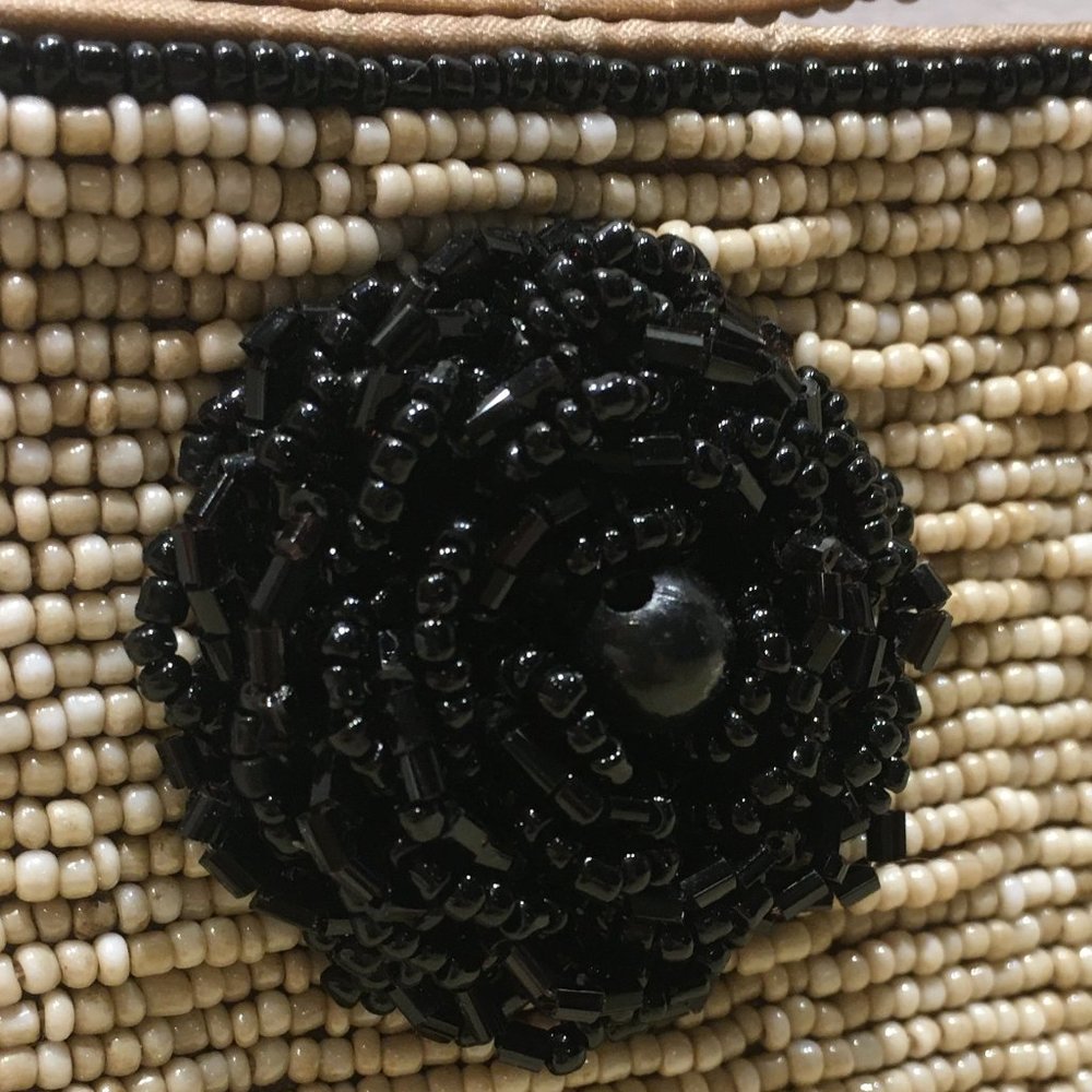 BEADED CLUTCH BAG WITH ROSE - Picture 10 of 11